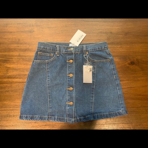 NWT Pink Lily Boutique Denim Skirt - Picture 3 of 7